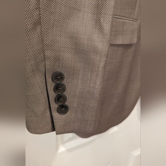 Calvin Klein men's 100% wool 2 button classic fit sports coat jacket blazer 40L - Picture 6 of 10